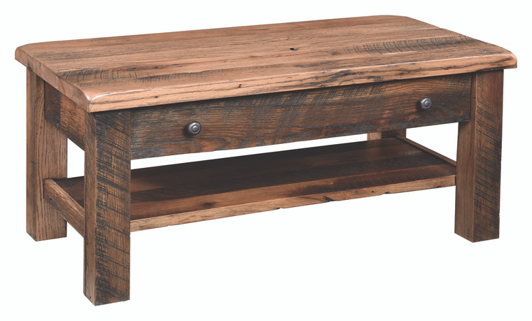 Reclaimed Post Mission Collection Coffee Table RPMCT42 By Frog Pond Furniture