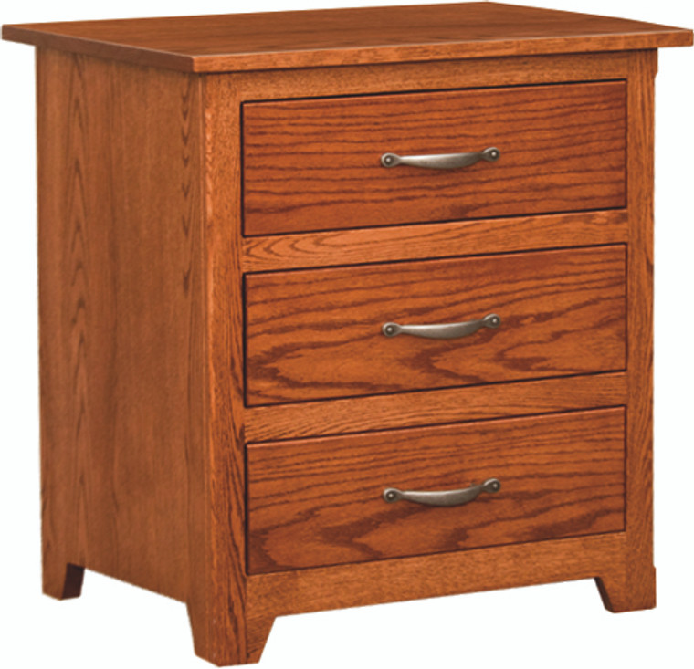 Shaker Collection 3 Drawer Night Stand 605 By Frog Pond Furniture