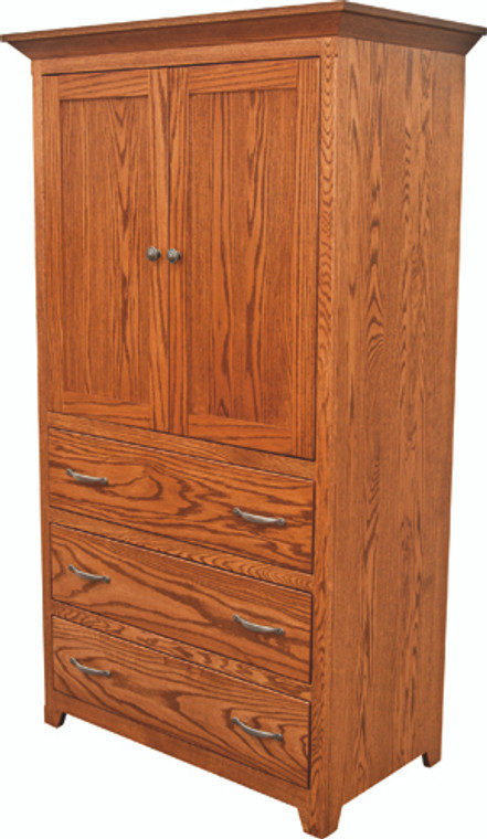 Shaker Collection Armoire With Shelves 611 By Frog Pond Furniture