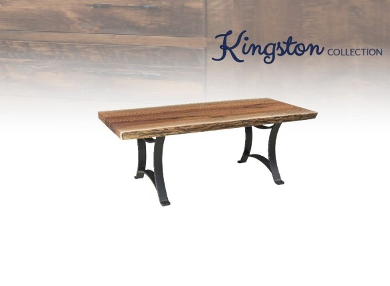 Kingston Live Edge Tables Collection 48" Coffee Table KCT48 By Frog Pond Furniture