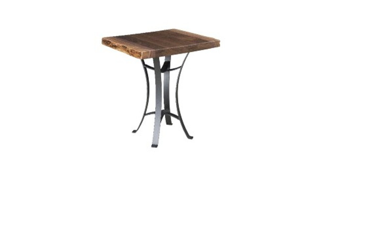 Kingston Live Edge Tables Collection 22" End Table KET22 By Frog Pond Furniture