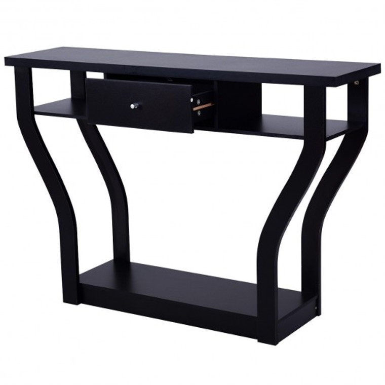 Modern Sofa Accent Table With Drawer HW60291DK