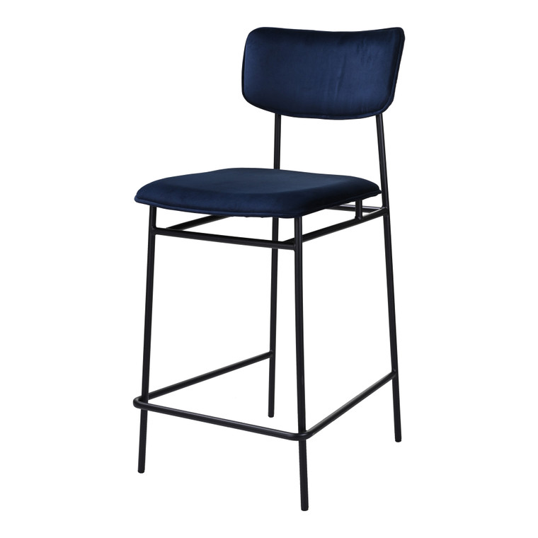 Moes Home Sailor Counter Stool Blue EQ-1015-26