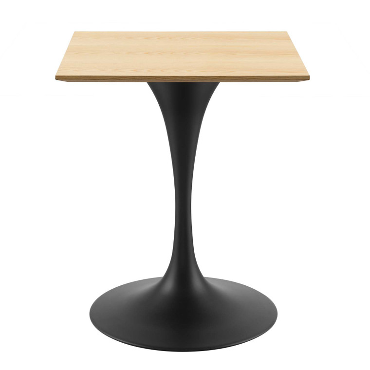 Lippa 24" Wood Square Dining Table EEI-4864-BLK-NAT By Modway Furniture