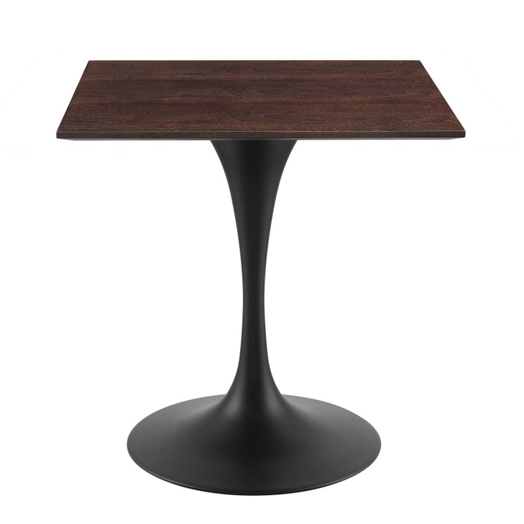 Lippa 28" Wood Square Dining Table EEI-4865-BLK-CHE By Modway Furniture