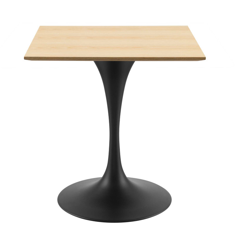 Lippa 28" Wood Square Dining Table EEI-4865-BLK-NAT By Modway Furniture