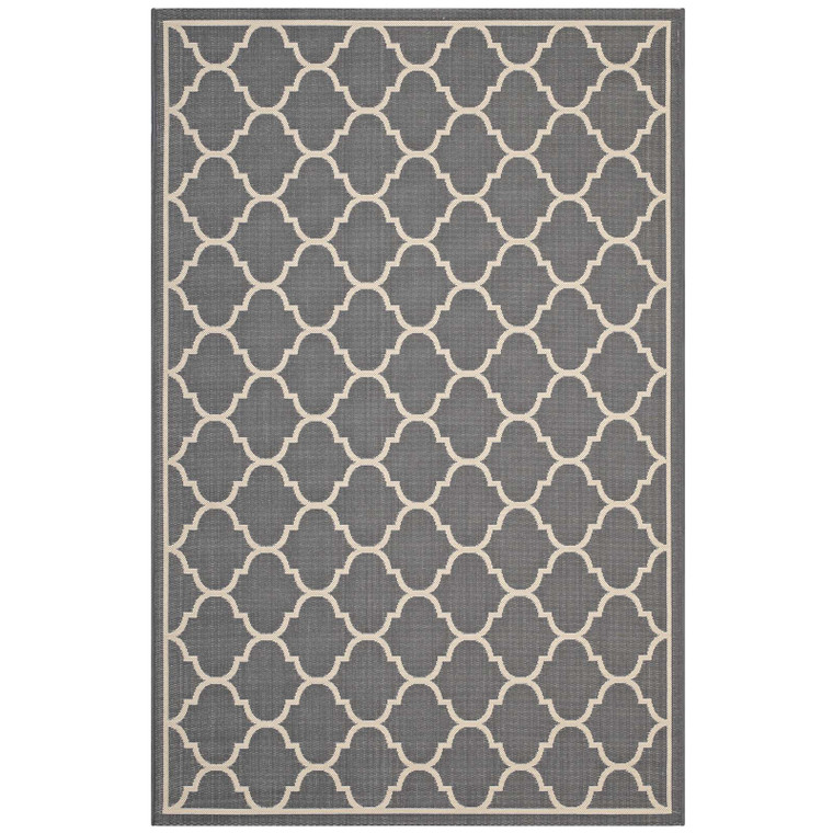 Avena Moroccan Quatrefoil Trellis 4X6 Indoor And Outdoor Area Rug R-1137B-46 By Modway Furniture