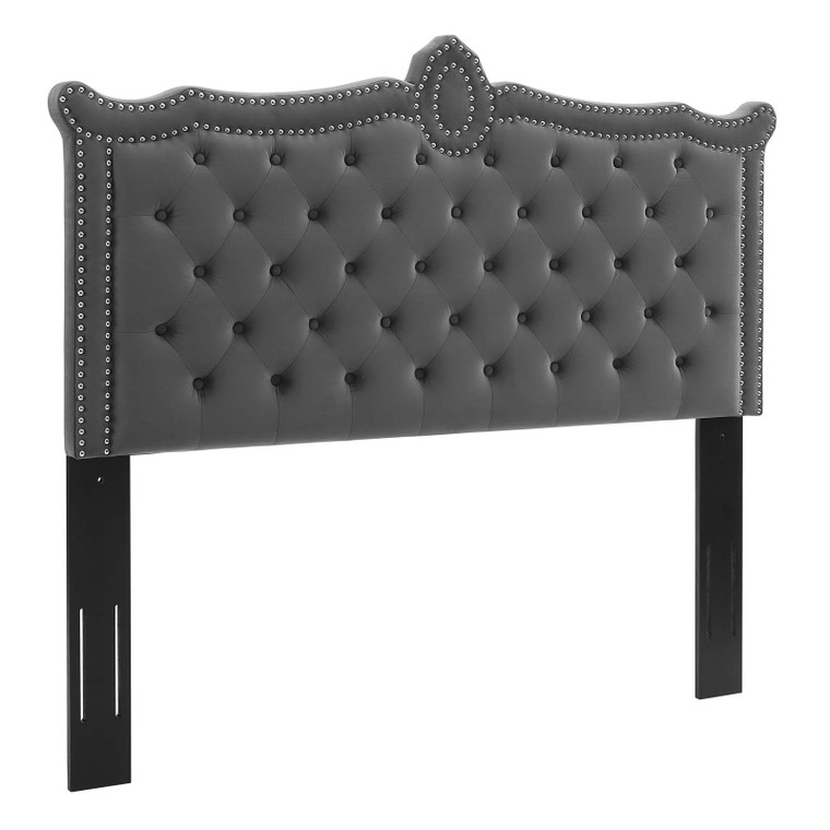 Louisa Tufted Performance Velvet Full/Queen Headboard MOD-6324-CHA By Modway Furniture