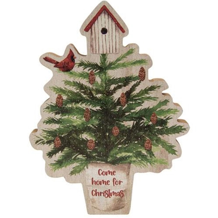 *Come Home For Christmas Chunky Tree Sitter G35585 By CWI Gifts