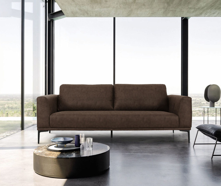 VIG Furniture VGKNK8578-BRN-S Divani Casa Jada - Modern Brown Fabric Sofa