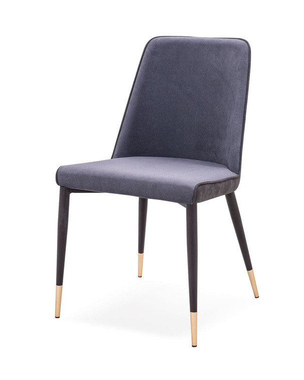 VIG Furniture VGHR3623-BLK-DC Modrest Clyburn - Modern Dark Grey Dining Chair (Set Of 2)