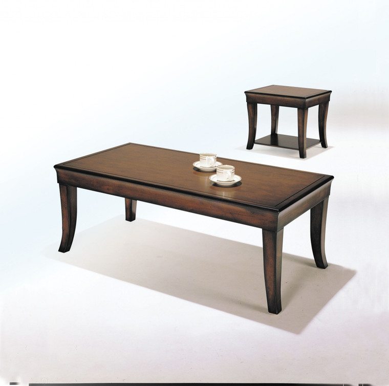 Homeroots Set Of Three Dark Wood End Tables 285847
