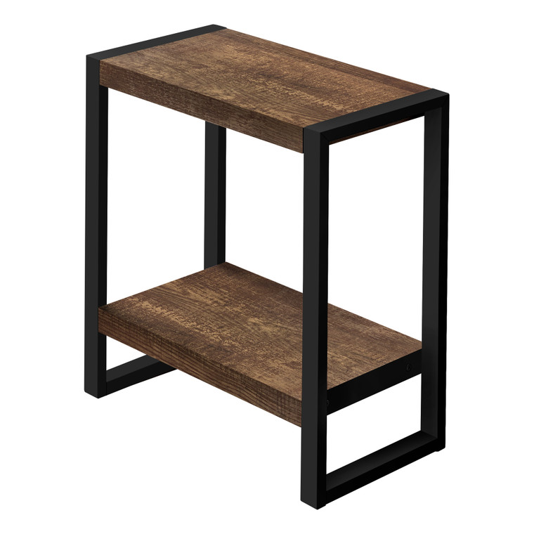 Monarch Accent Table - Brown Reclaimed Wood-Look - Black Metal I 2852