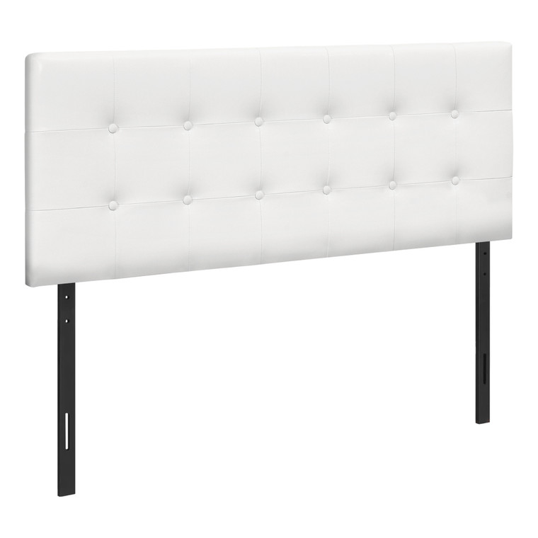 Monarch Bed - Full Size - White Leather-Look Headboard Only I 6002F