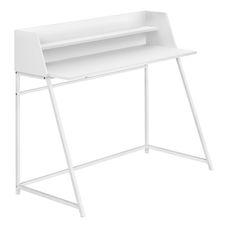 Monarch Computer Desk - 48"L - White - White Metal I 7545