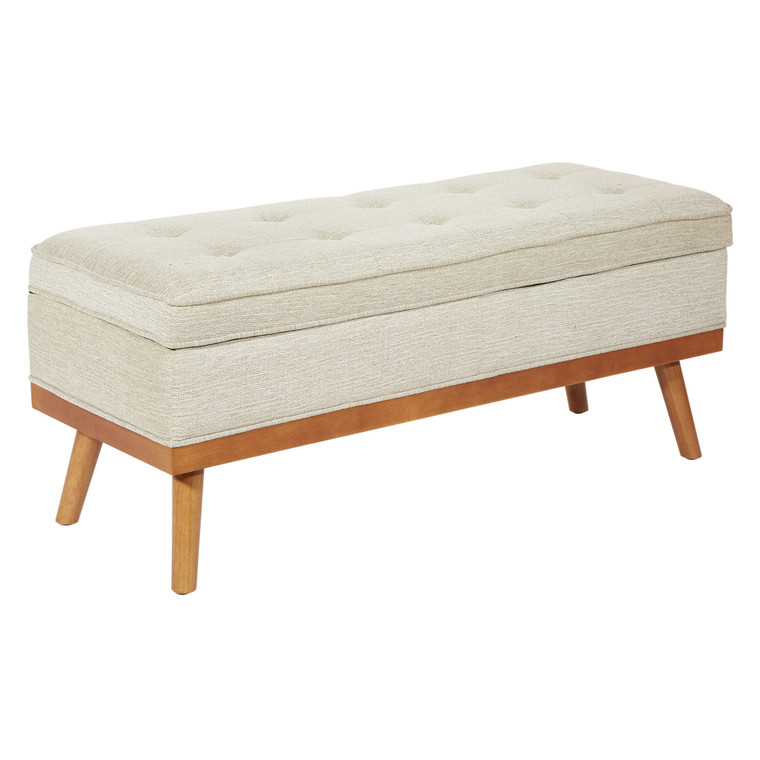 Office Star Katheryn Storage Bench - Linen KAT-BY6