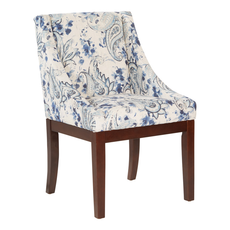 Office Star Monarch Dining Chair - Paisley Blue MNA-P63