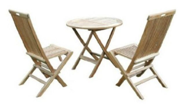 Set-108A Anderson Teak Windsor 3 Piece Round Bistro Set