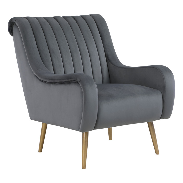 Office Star Cassia Chair - Charcoal CAAG-V37