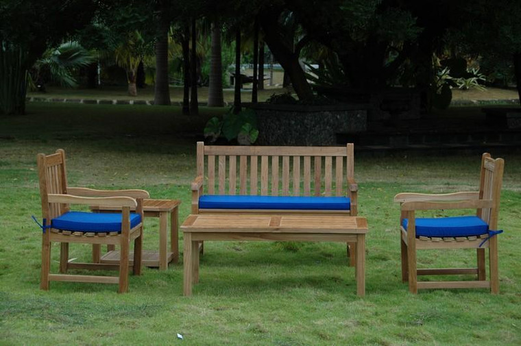 Set-118 Anderson Teak 5 Piece Classic Bahama Conversation/Seating Set