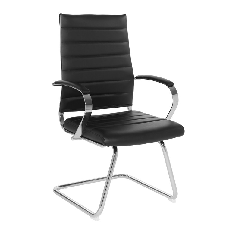 Office Star Visitors Chair - Black FL52535C-U6