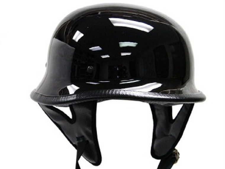 103G - Dot German Gloss Black Motorcycle Helmet 103G By Nuorder