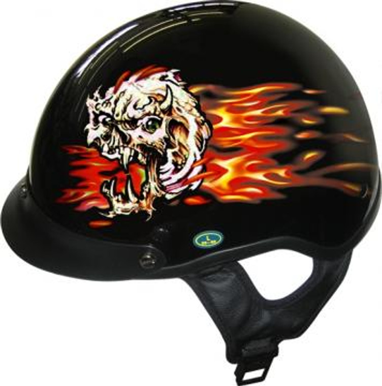 1Vbfs - Dot Skull Head Motorcycle Helmet 100VBFS By Nuorder