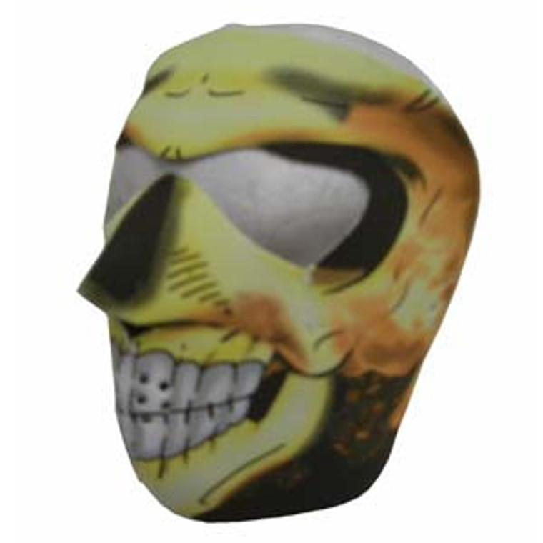 Face Mask - Skull Flame Inferno Face Neoprene FMF9 By Nuorder
