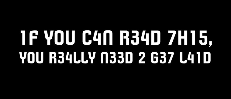 1F You C4N R34D 7H15, You R34Lly N33D 2 G37 L41D Motorcycle Helmet Sticker 609 By Nuorder