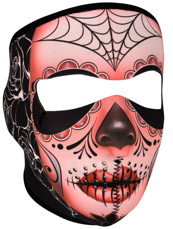 Face Mask - Sugar Skull Neoprene S10 - WNFM082 By Nuorder