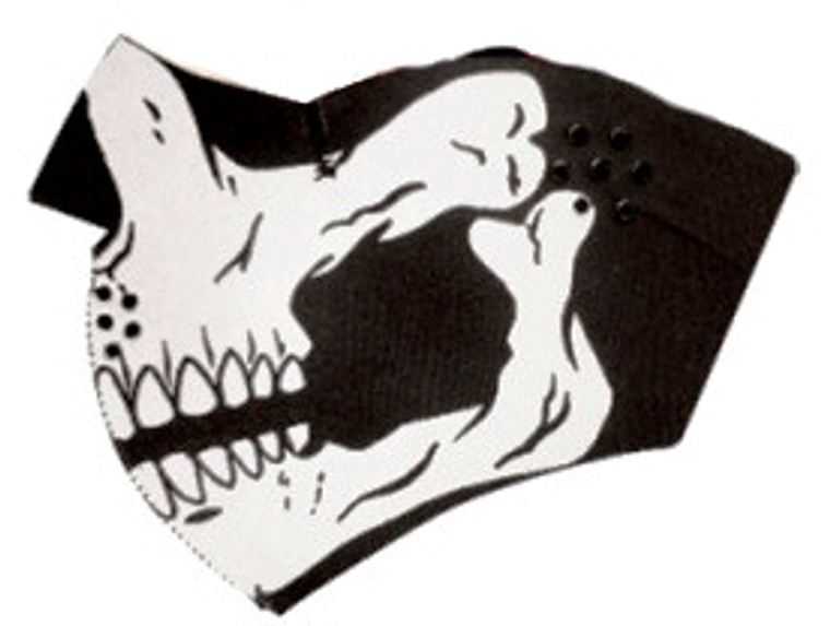 Face Mask - 1/2 Skullmouth Half Neoprene S9 - FSASMH By Nuorder