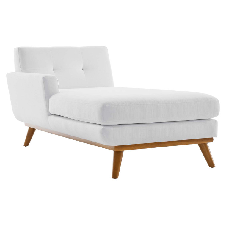 Engage Left-Facing Upholstered Fabric Chaise EEI-1793-WHI By Modway Furniture