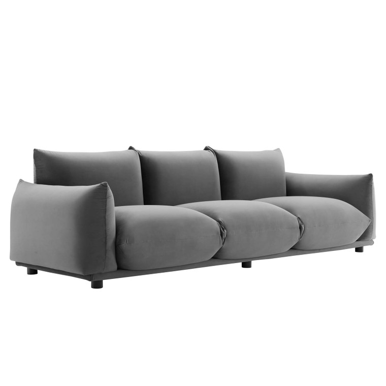 Copious Performance Velvet Sofa EEI-5470-GRY By Modway Furniture