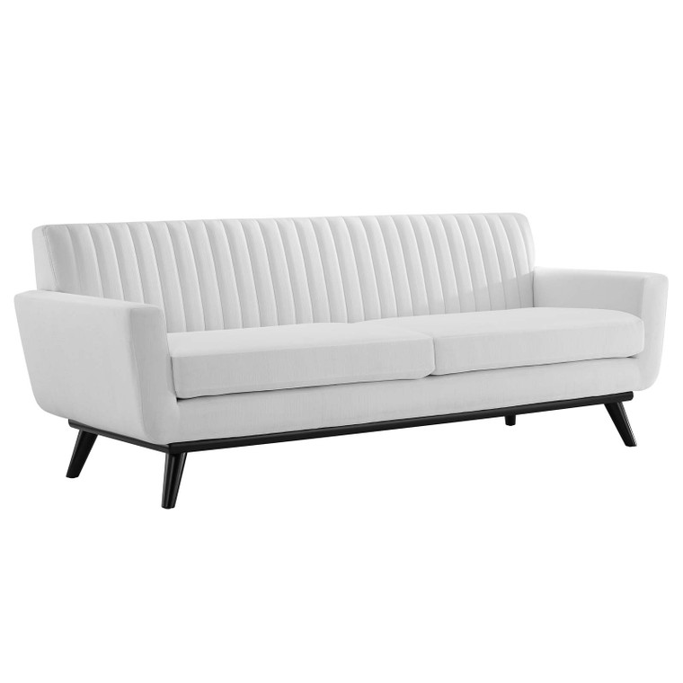 Engage Channel Tufted Fabric Sofa EEI-5462-WHI By Modway Furniture