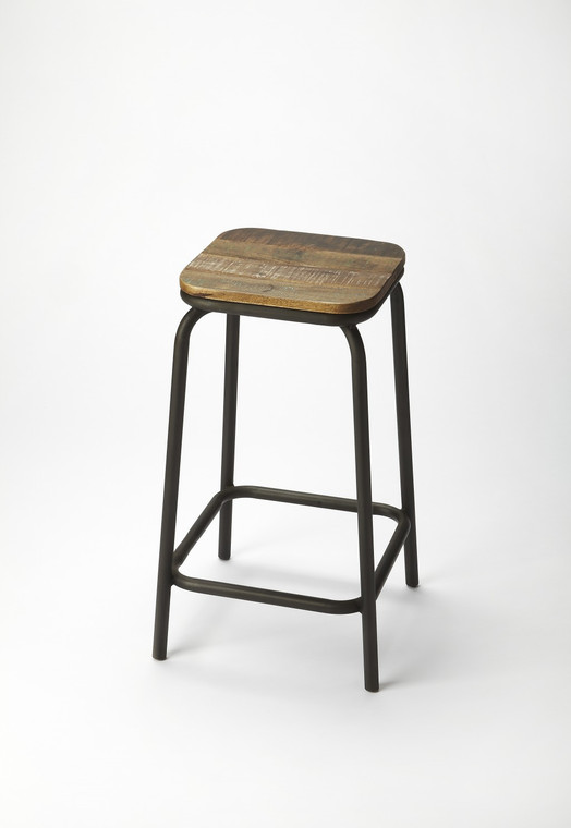 Homeroots Industrial Chic Bar Stool 389060