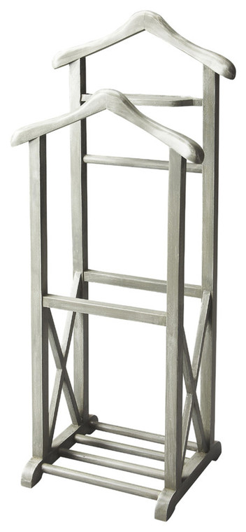 Homeroots Riley Wood Valet Stand 389256