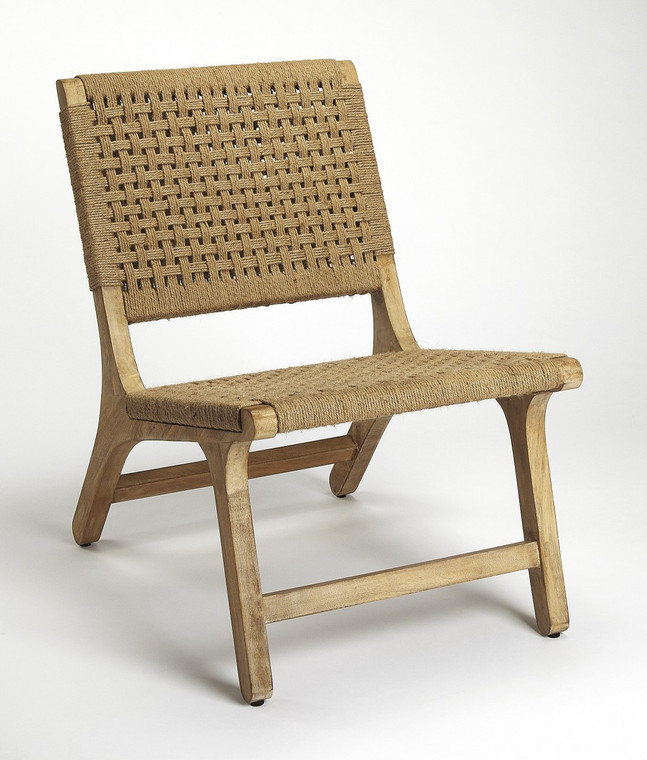 Homeroots Jute Woven Accent Chair 389598