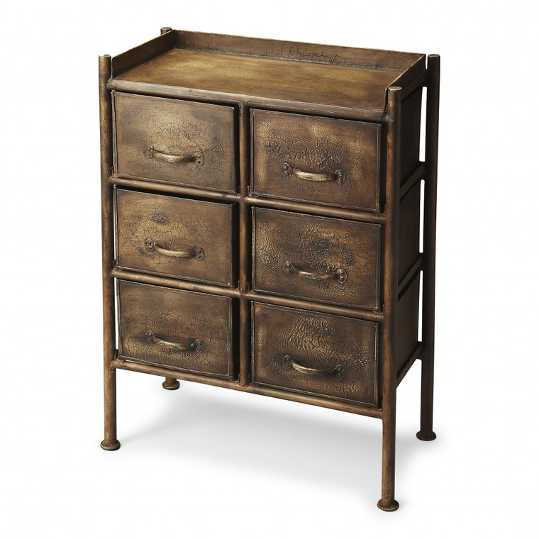 Homeroots Cameron Industrial Chic Drawer Chest 389728