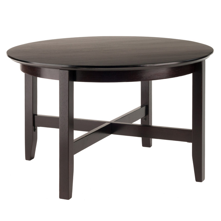 Winsome Toby Round Coffee Table, Espresso 92143