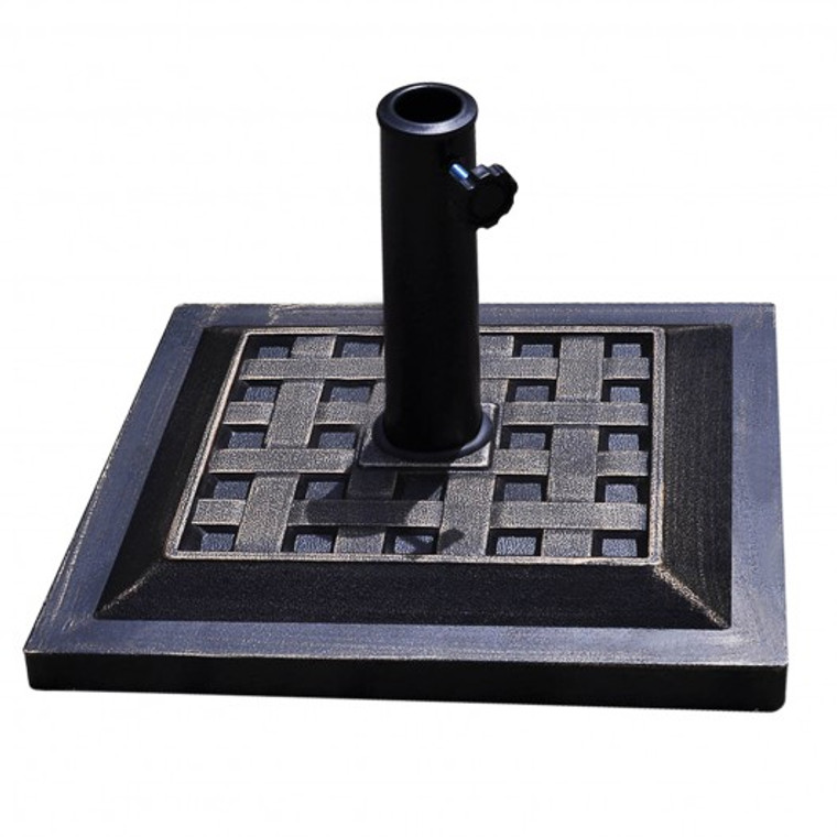 OP2263 17.5" Heavy Duty Square Umbrella Base Stand Of 30 Lbs For Outdoor