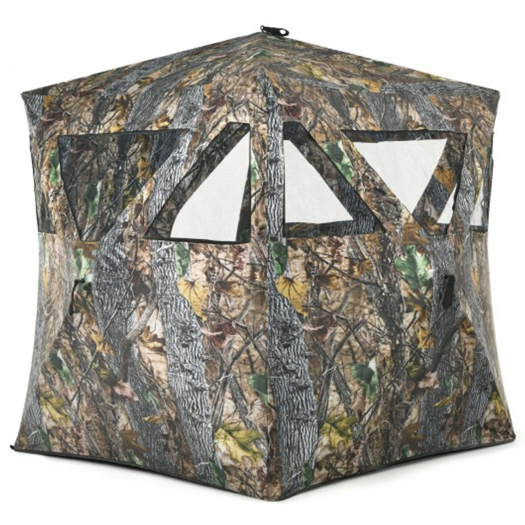 OP70857 3 Person Portable Pop-Up Ground Hunting Blind With Tie-Downs