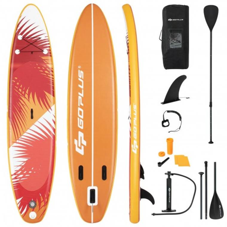 SP37553-L 11' Inflatable Stand Up Board With Aluminum Paddle Pump