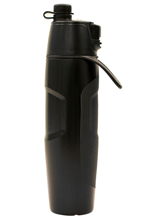 O2Cool Elite Sport Mist 'N Sip Water Bottle - Black HMDDP01-BLK
