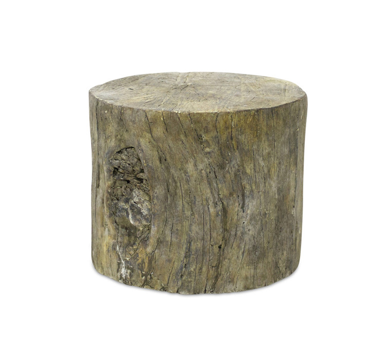 Melrose Tree Trunk (Set Of 2 ) 9.75"Dx8"H Cement 69566DS