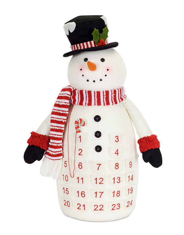 Melrose Snowman Countdown (Set Of 2) 24.5"H Foam/Polyester 72758DS