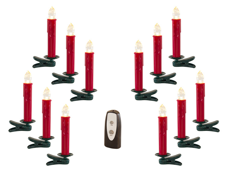 Melrose Led Clip On Taper Candle (Set Of 24) 6.5"H Plastic 73649DS