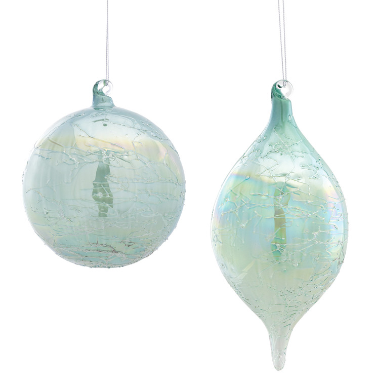 Melrose Ornament (Set Of 6) 5.5"H, 8.25"H Glass 80098DS