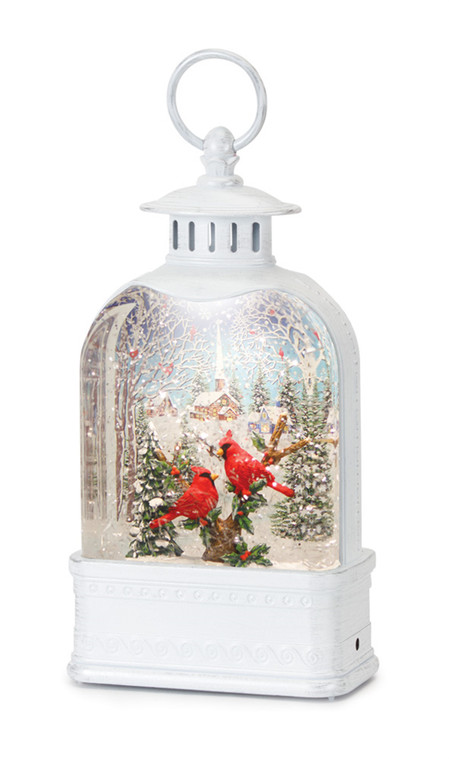 Melrose Snow Globe Lantern W/Santa 10.5"H Plastic 6 Hr Timer 3 Aa Batteries, Not Included Or Usb Cord Included 80773DS