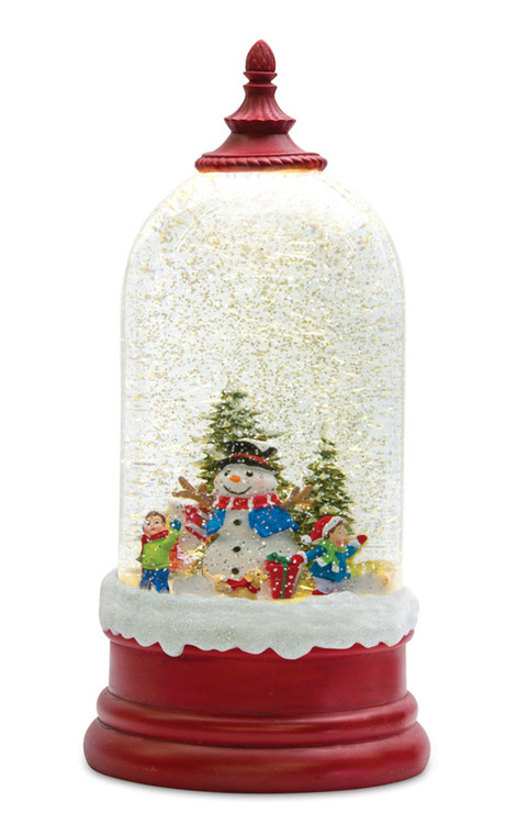Melrose Snow Globe W/Snowman 10"H Plastic 6 Hr Timer 3 Aa Batteries, Not Included Or Usb Cord Included 80799DS