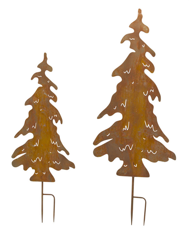 Melrose Tree Cut-Out Stake (Set Of 2) 42.5"H, 54"H Iron 81479DS